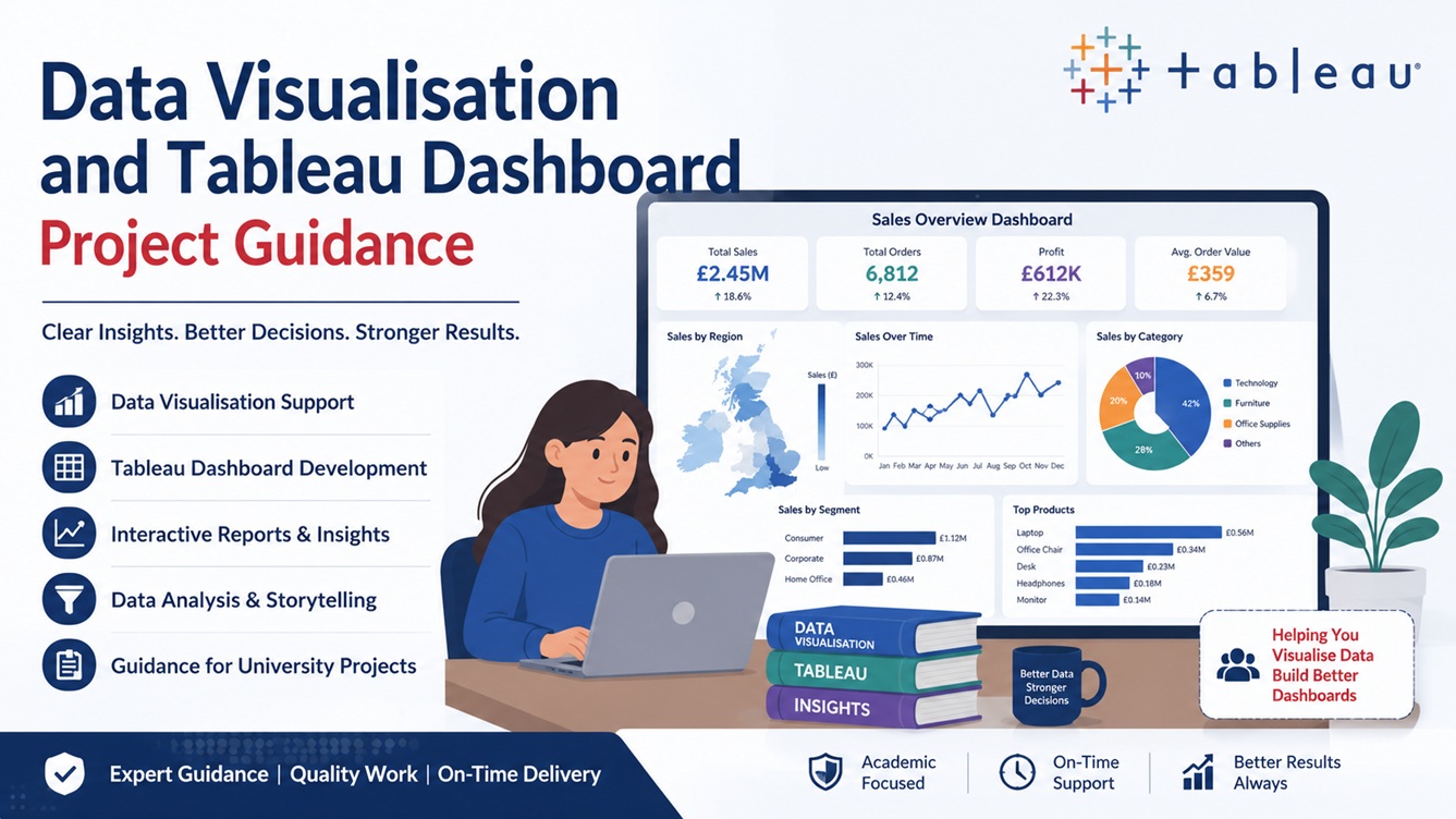 Data visualisation and Tableau dashboard project guidance