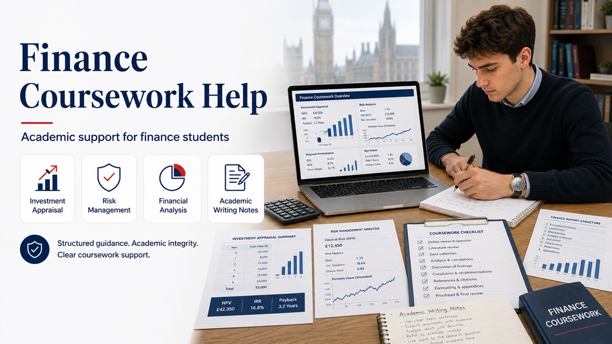 Finance Coursework Help and academic support