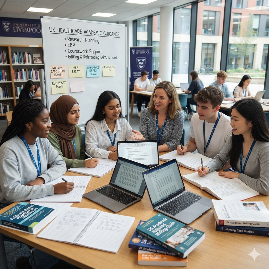 Healthcare assignment guidance for UK university students