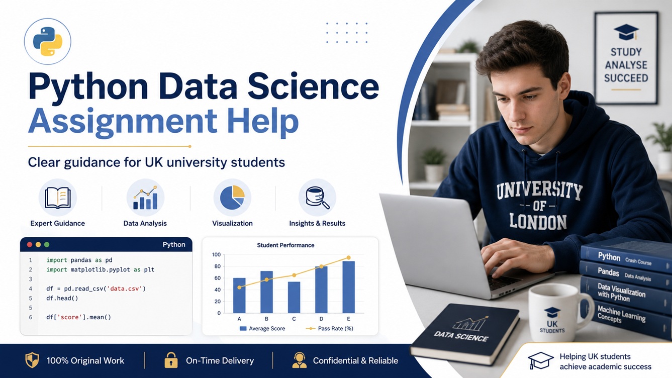 Python data science assignment help for UK students
